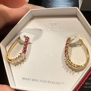 BP Gold and Pink Accent Earrings